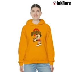Women’s Ohio State Football Mickey Mouse Cozy Hoodie in orange | Warm, Structured, Stylish