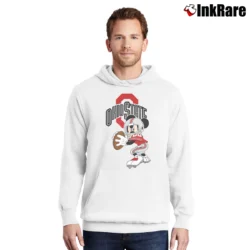 Men’s Ohio State Football Mickey Mouse Pullover Hoodie in white | Cozy, Durable, Modern Fit