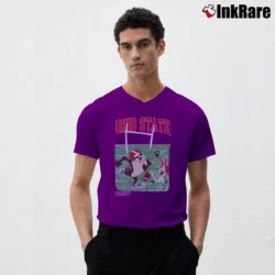 Men’s Ohio State Looney Tunes V-Neck Tee in purple | Sharp, Breathable, Everyday Staple