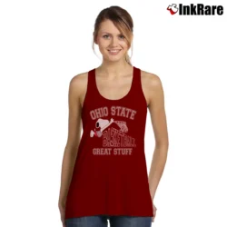 Women’s Ohio State University Snoopy Basketball Tank Top in maroon | Lightweight, Movement-Friendly