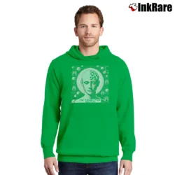 Men’s ok computer radio radiohead classic album Pullover Hoodie in irish green | Cozy, Durable, Modern Fit