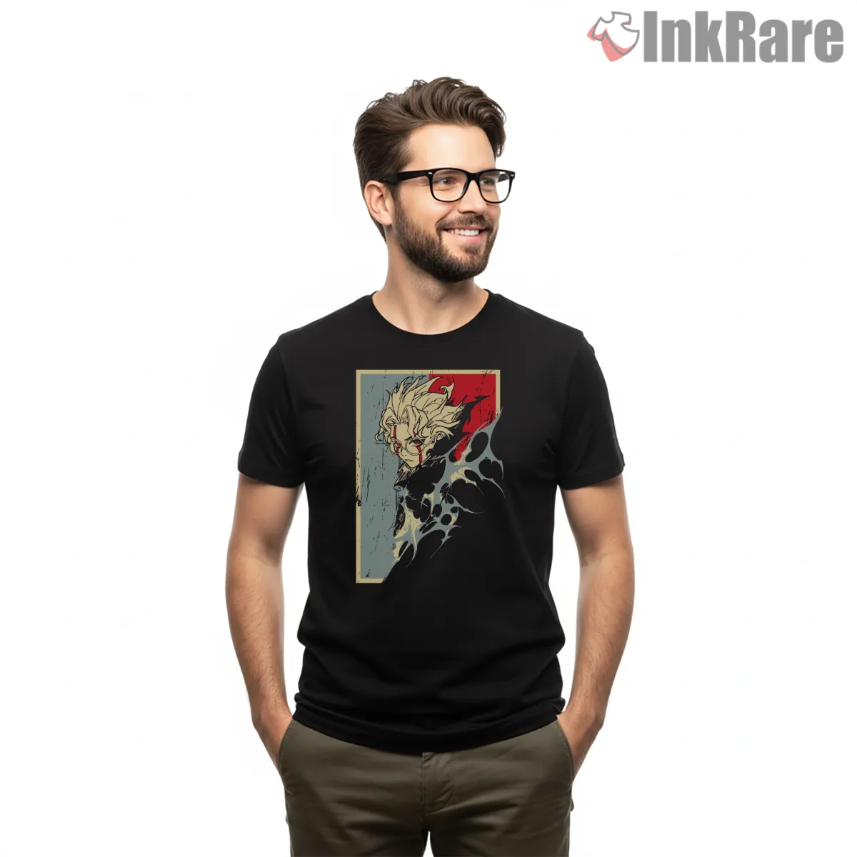 Okarun Cursed Spirit Anime Illustration Short Sleeve Black Okarun Cursed Spirit Anime Illustration Shirt on black short sleeve shirt for men graphic tee