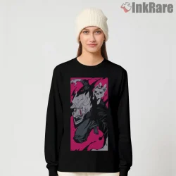 Okarun Dark Transformation Anime Poster Shirt on black long sleeve shirt for women graphic tee