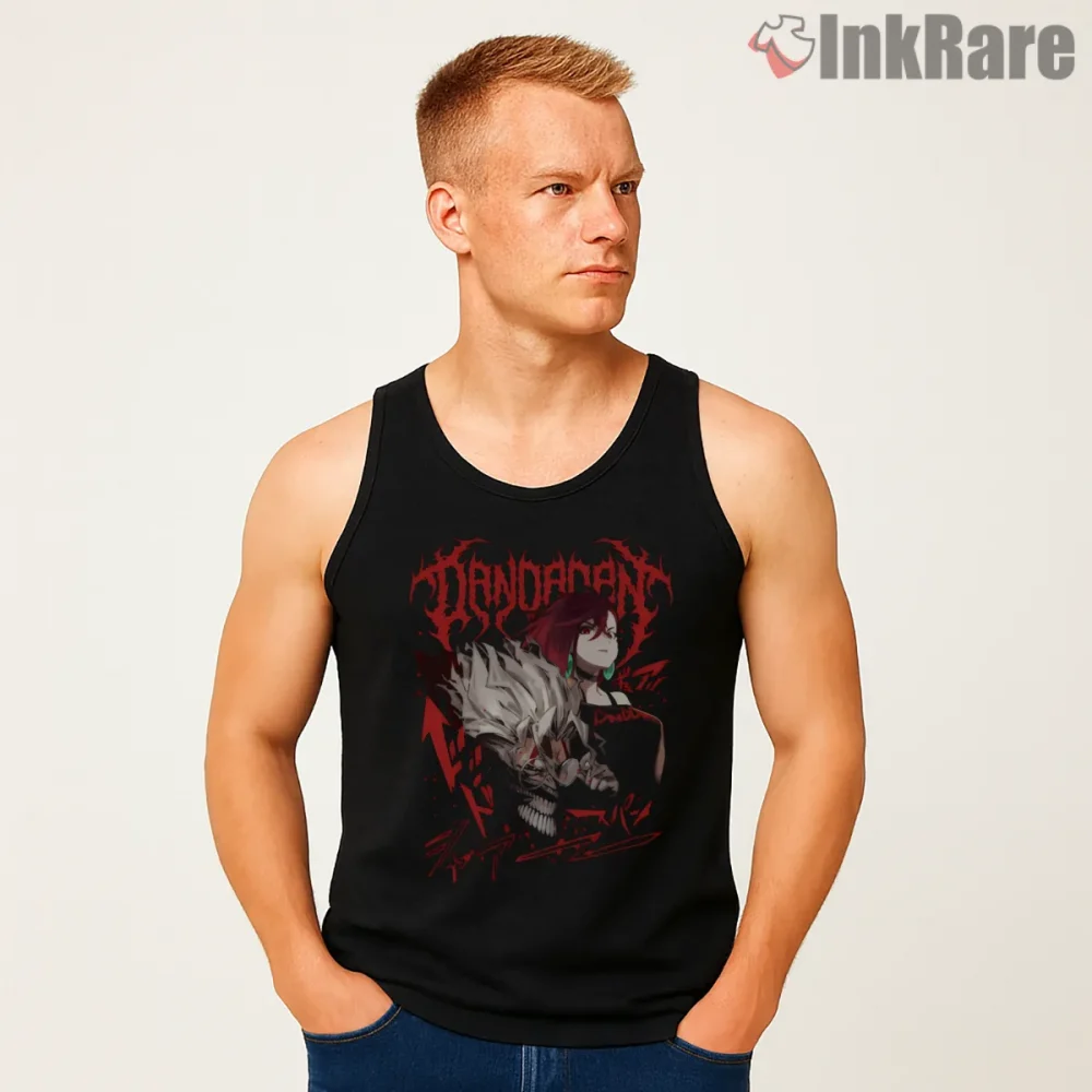 Okarun Dark Yokai Transformation Anime Shirt on black tank top for men graphic tee
