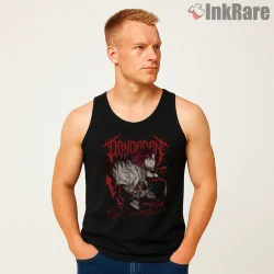 Okarun Dark Yokai Transformation Anime Shirt on black tank top for men graphic tee