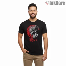 Okarun Demon Skull Manga Horror Shirt on black short sleeve shirt for men graphic tee
