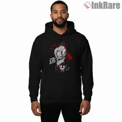 Okarun Demonic Skull Transformation Anime Shirt on black hoodie for men graphic tee