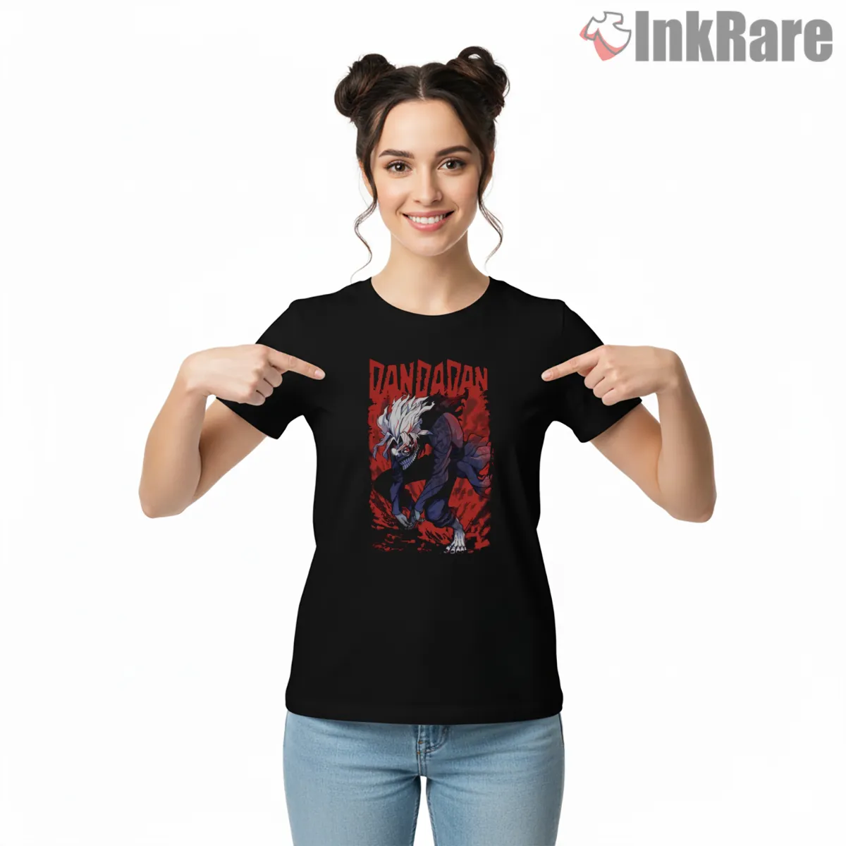 Okarun Demonic Yokai Transformation Anime Short Sleeve Black Okarun Demonic Yokai Transformation Anime Shirt on black short sleeve shirt for women graphic tee