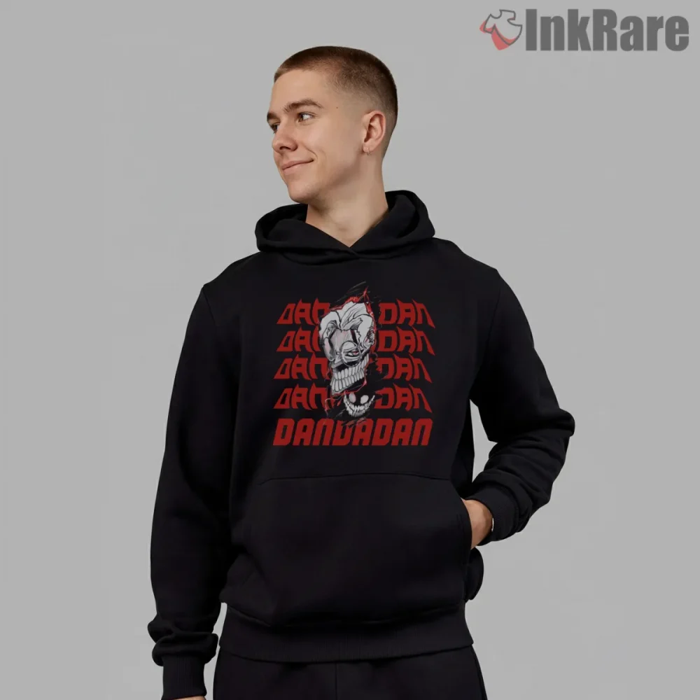 Okarun Skull Mask Manga Graphic Shirt on black hoodie for men graphic tee