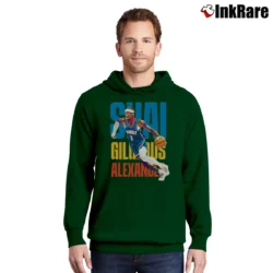 Men’s Oklahoma City Thunder Shai Gilgeous Alexander Pullover Hoodie in forest green | Cozy, Durable, Modern Fit