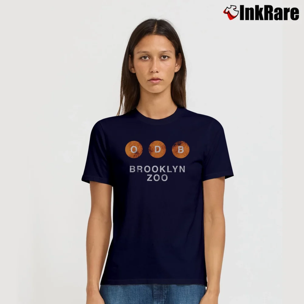 Women’s Ol Dirty Bastard Brooklyn Zoo Tribute Signature T-Shirt in navy | Soft, Flattering Fit
