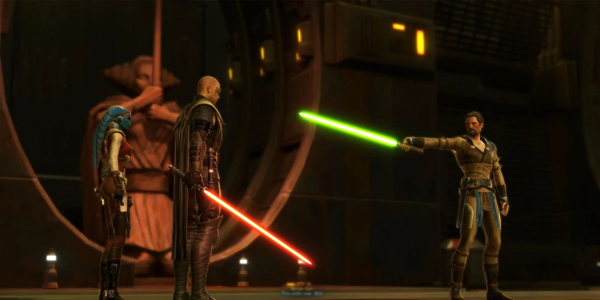 Jedi and Sith confrontation in the Star Wars Old Republic era