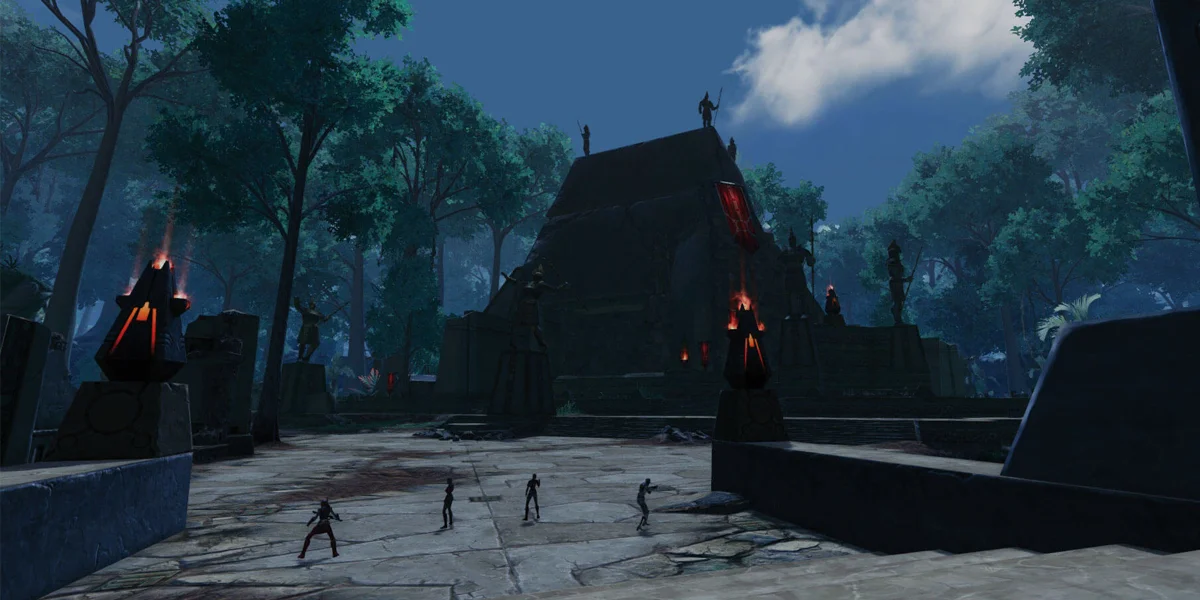 Ancient Sith temple architecture hidden deep within the Old Republic era