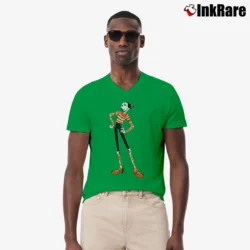Men’s Olive by Adi Oyl Popeye Tattoo Art V-Neck Tee in irish green | Sharp, Breathable, Everyday Staple