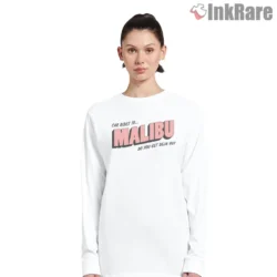 Olivia Rodrigo Deja Vu Malibu Postcard Aesthetic Shirt on white long sleeve shirt for women graphic tee