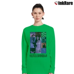Women’s olivia rodrigo pop star fan Long-Sleeve Top in irish green | Sleek, Versatile, All-Season