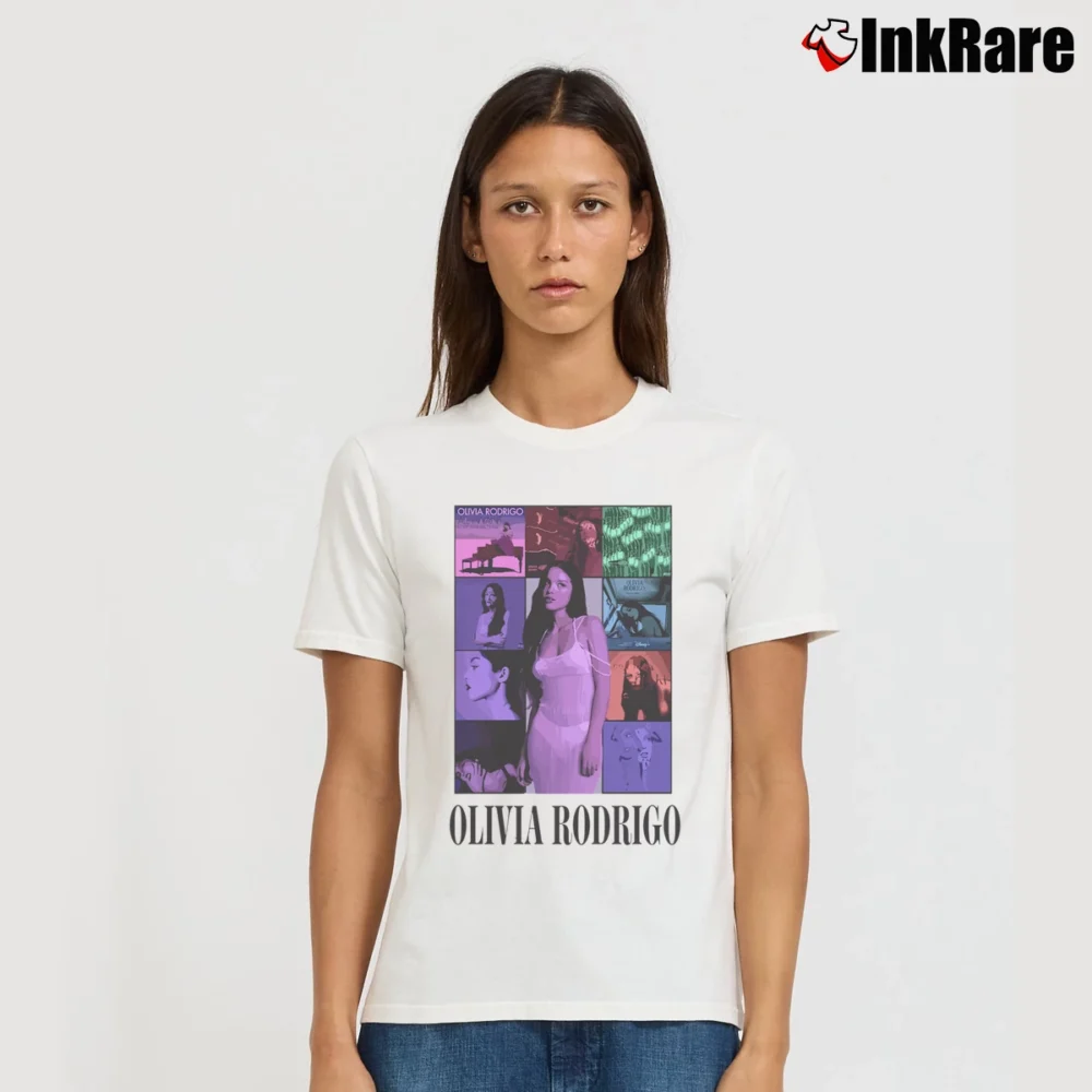 Women’s olivia rodrigo pop star fan Signature T-Shirt in white | Soft, Flattering Fit