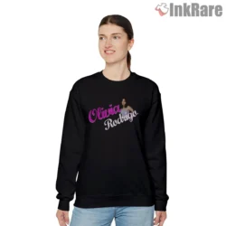 Olivia Rodrigo Retro Script Logo Name Graphic Shirt on graphic shirt for women graphic tee