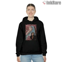Olivia Rodrigo Rose Collage Dreamy Portrait Shirt on black hoodie for women graphic tee