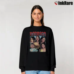 Women’s olivia rodrigo vintage style retro pop music Relaxed Sweatshirt in black | Soft, Laid-Back Vibe