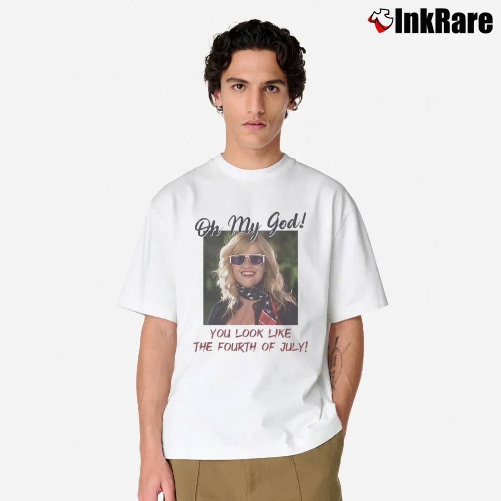 Men’s OMG You Look Like the Fourth of July Blonde Classic T-Shirt in white | Soft, Breathable Everyday Wear