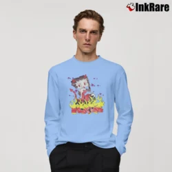 Men’s Omighty Worldwide Delivery Graphic Long-Sleeve Shirt in light blue | Sleek, Lightweight, Year-Round Wear