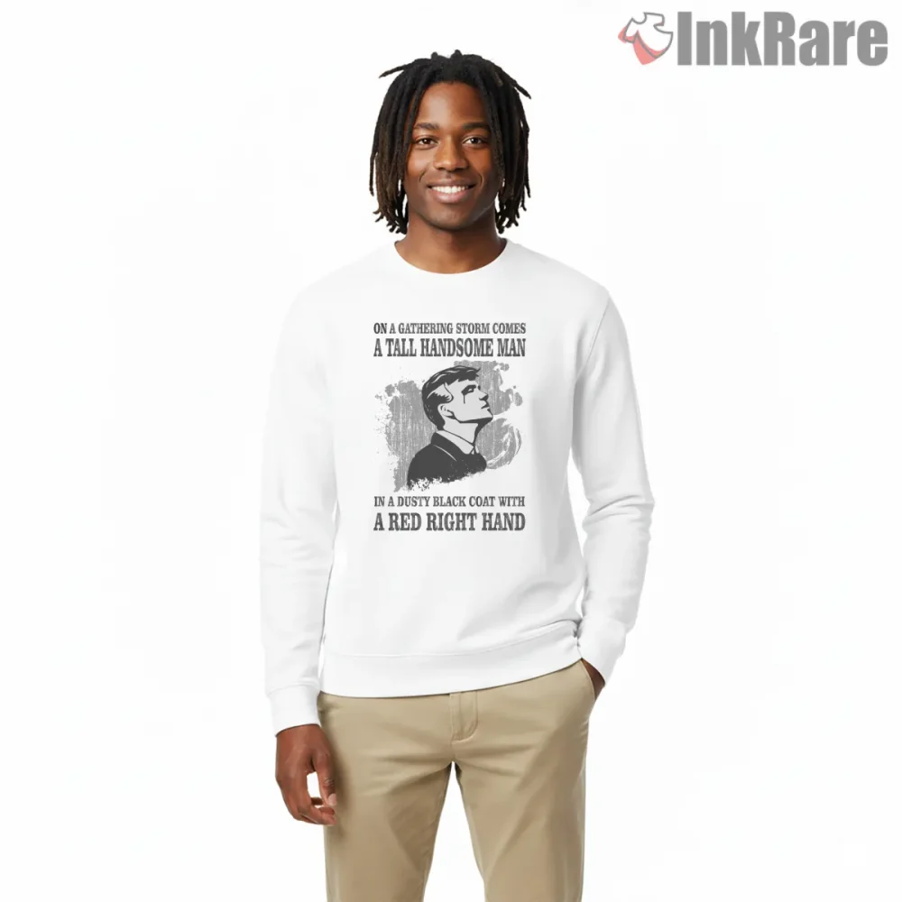 On A Gathering Storm Quote Peaky Blinders Vintage Shirt on graphic shirt for men graphic tee