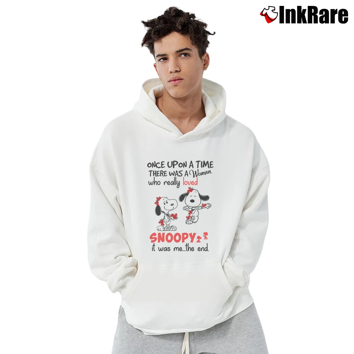 Once Upon A Time There Was A Woman Who Really Loved Snoopy It Was Me The End Men’s Pullover Hoodie in white – Ultimate Warmth Men’s Once Upon A Time There Was A Woman Who Really Loved Snoopy It Was Me The End Pullover Hoodie in white | Cozy, Durable, Modern Fit