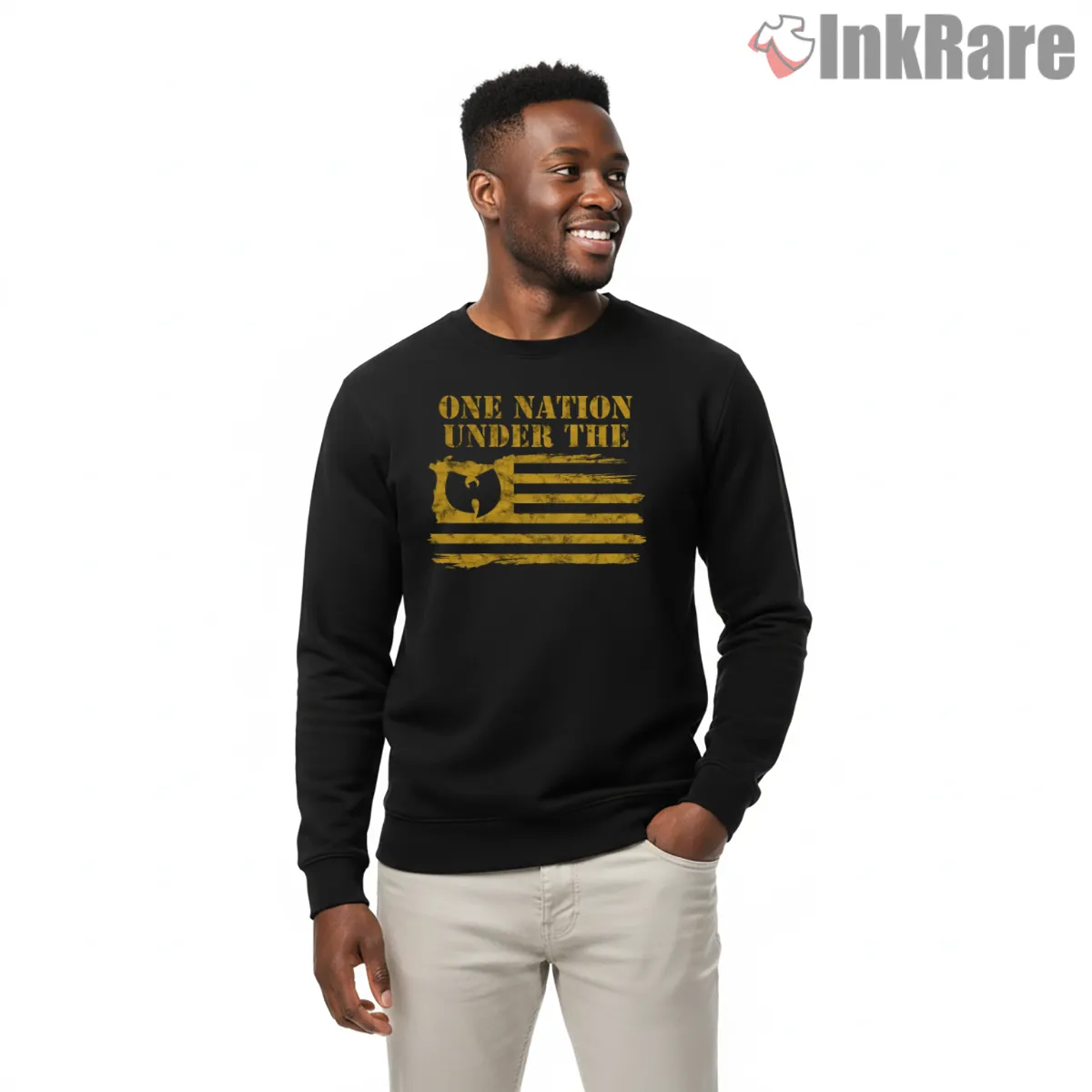 One Nation Under Wu Vintage Flag Shirt on graphic shirt for men graphic tee