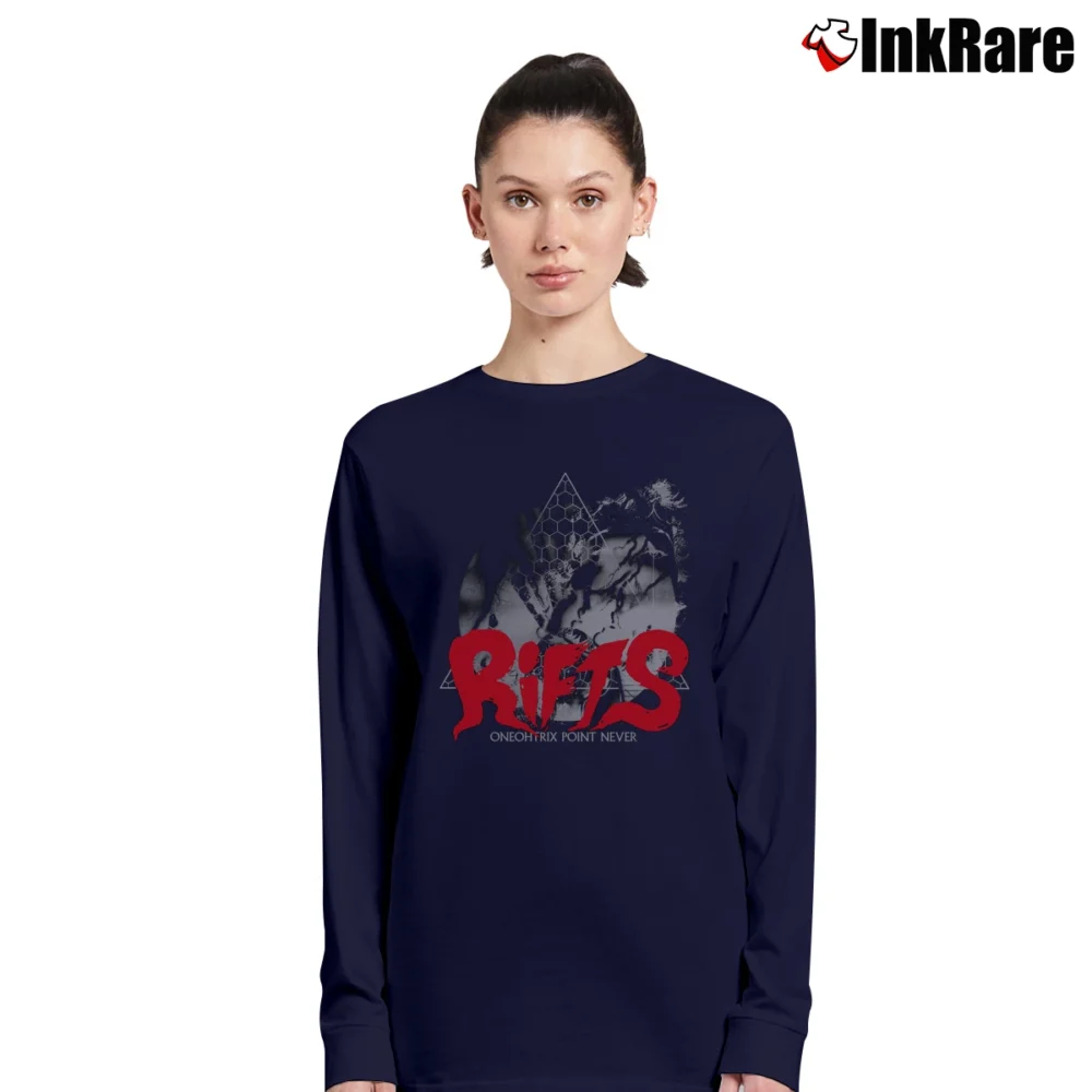 Women’s Oneohtrix Point Never Rifts Long-Sleeve Top in navy | Sleek, Versatile, All-Season