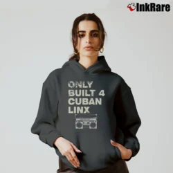 Women’s only built 4 cuban linx raekwon classic hip hop album Cozy Hoodie in charcoal | Warm, Structured, Stylish