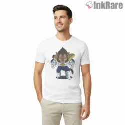 Oozaru Great Ape Saiyan Roar Shirt on white short sleeve shirt for men graphic tee
