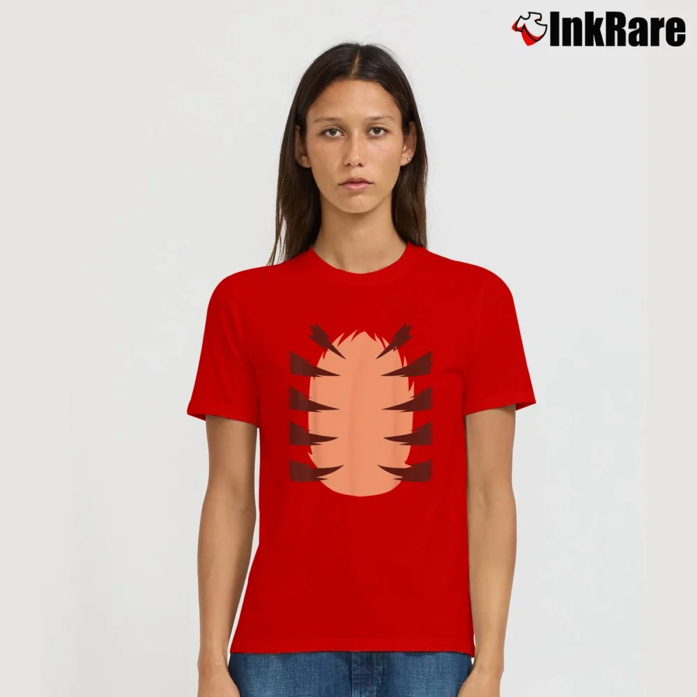 Women’s Orange Tiger Easy Halloween Costume T-Shirt in red | Soft, Flattering Fit