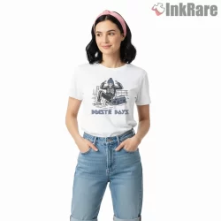 Original Beastie Boys Skeleton B Boy Shirt on white short sleeve shirt for women graphic tee