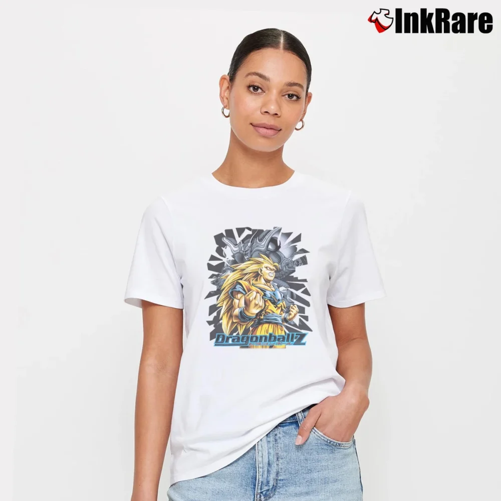 Toei Animation Dragon Ball Z Shirt front view in white