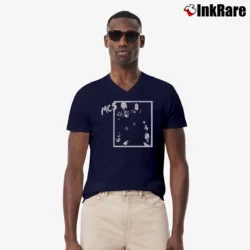 Men’s Original MC5 Vintage 80s Band V-Neck Tee in navy | Sharp, Breathable, Everyday Staple