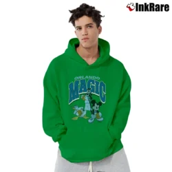 Men’s Orlando Magic Mickey Mouse Basketball Squad Pullover Hoodie in irish green | Cozy, Durable, Modern Fit