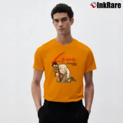 Men’s Otis Redding Love R Soul V-Neck Tee in orange | Sharp, Breathable, Everyday Staple