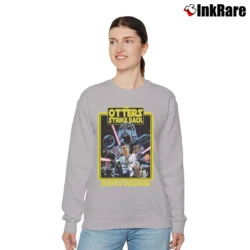 Women’s Otters Strike Back Seattle Aquarium Star Wars Parody Relaxed Sweatshirt in sport grey | Soft, Laid-Back Vibe