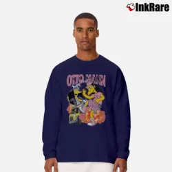 Men’s Otto Mann Simpsons Long-Sleeve Shirt in navy | Sleek, Lightweight, Year-Round Wear