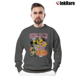 Men’s Otto Mann Simpsons Crewneck Sweatshirt in charcoal | Cozy Fabric, Clean Style