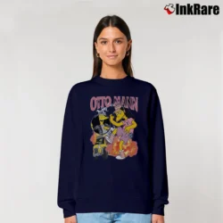 Women’s Otto Mann Simpsons Relaxed Sweatshirt in navy | Soft, Laid-Back Vibe