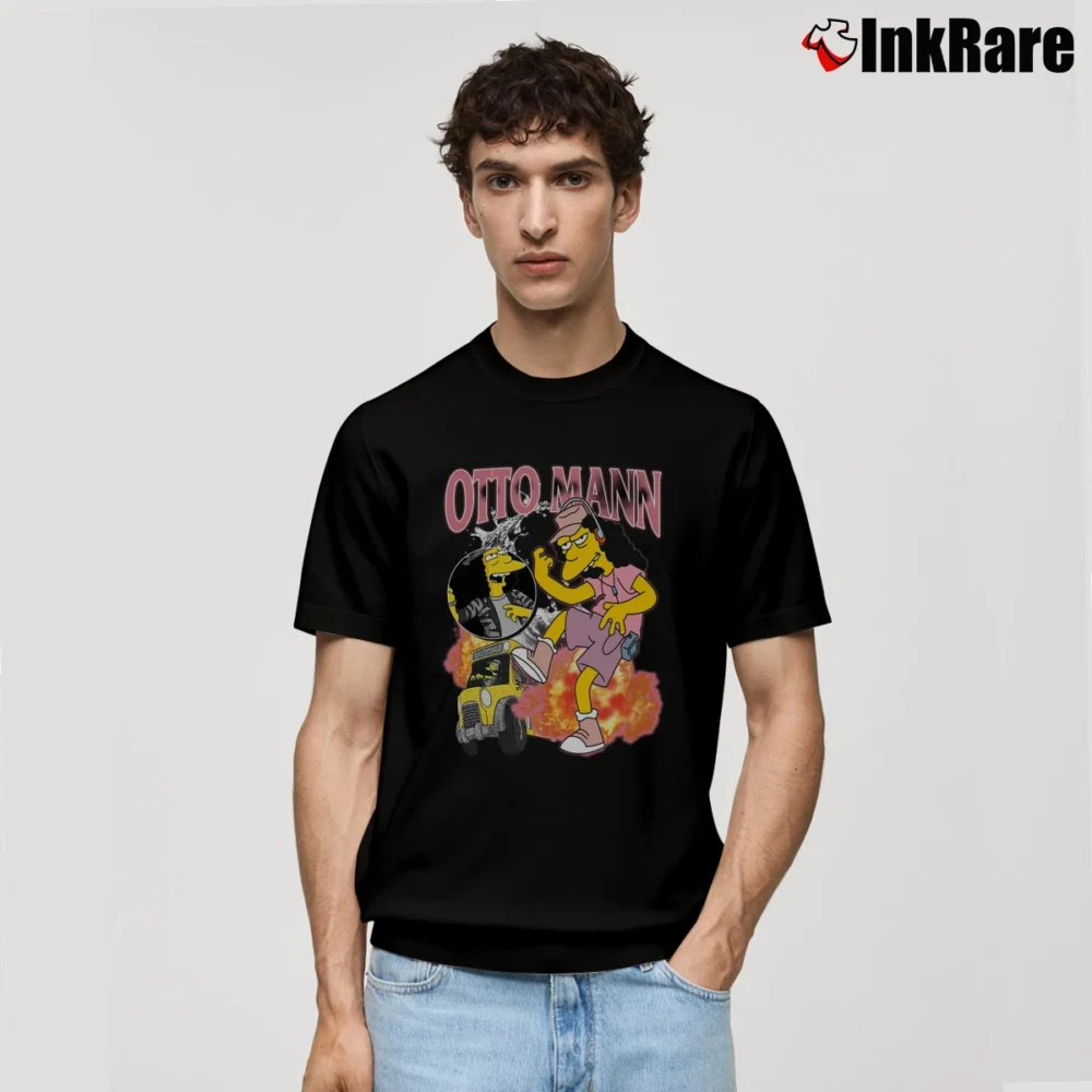 Men’s Otto Mann Simpsons Classic T-Shirt in black | Soft, Breathable Everyday Wear