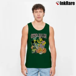 Men’s Otto Mann Simpsons Tank Top in forest green | Breathable, Active-Friendly Design