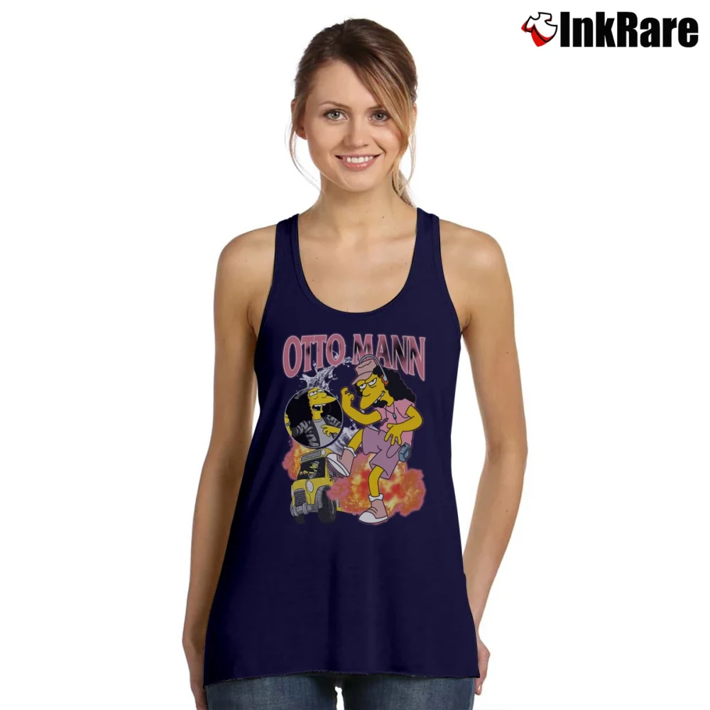 Women’s Otto Mann Simpsons Tank Top in navy | Lightweight, Movement-Friendly