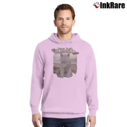 Men’s Outlander Adso The Cat Sassenach Pullover Hoodie in light pink | Cozy, Durable, Modern Fit