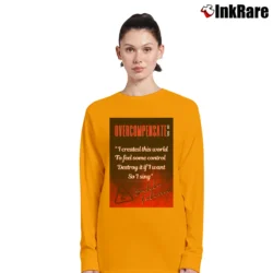 Women’s Overcompensate Twenty One Pilots Long-Sleeve Top in orange | Sleek, Versatile, All-Season