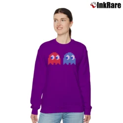 Women’s Pac - man Namco Relaxed Sweatshirt in purple | Soft, Laid-Back Vibe