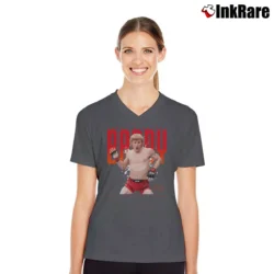Women’s paddy pimblet the baddy for UFC Fans V-Neck Tee in charcoal | Chic Neckline, Soft Texture
