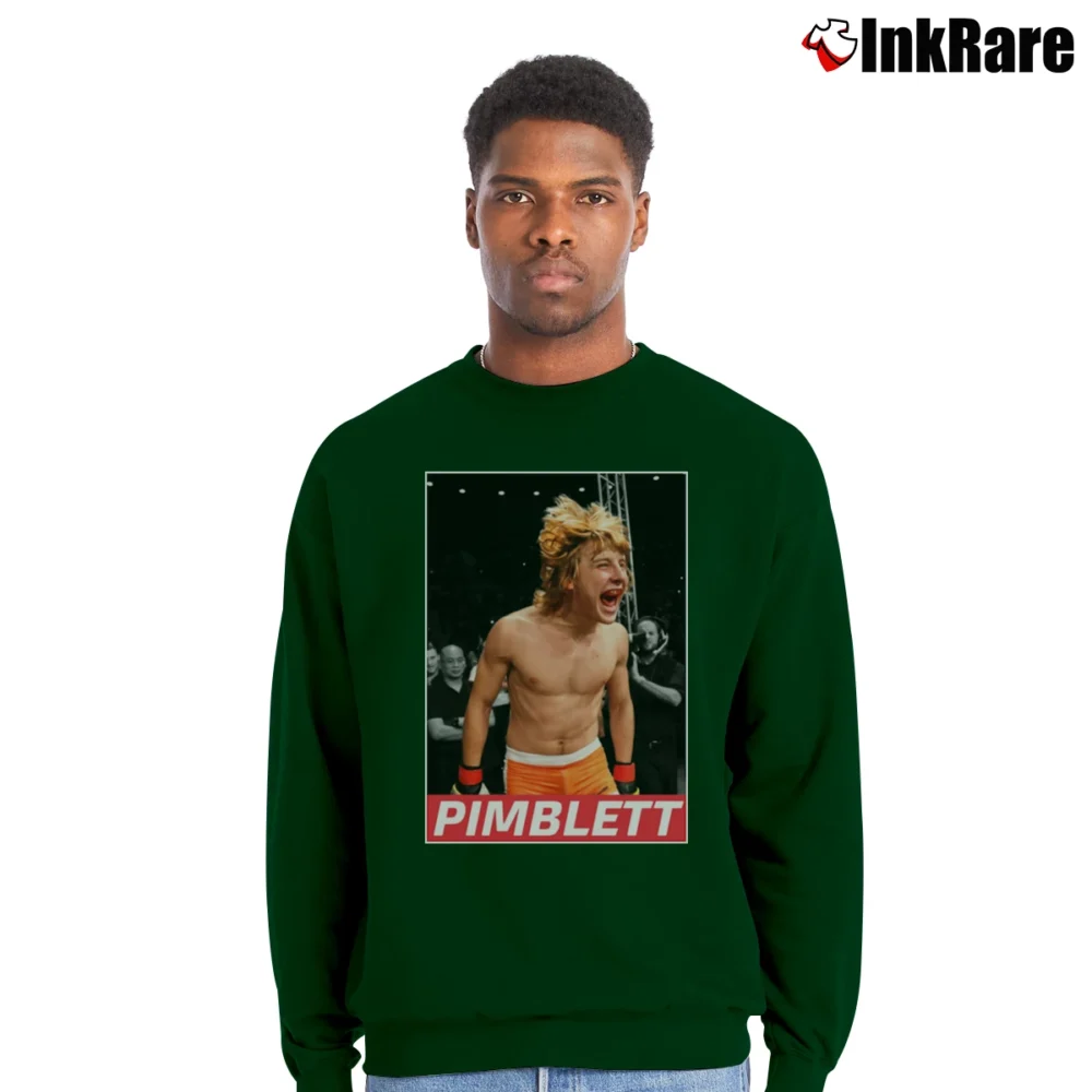 Men’s paddy pimblett for MMA and UFC Fans Crewneck Sweatshirt in forest green | Cozy Fabric, Clean Style